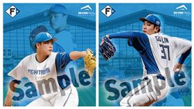 ▲27日起來到火腿鬥士球場的球迷能獲得台灣2位好手古林睿煬和孫易磊投手貼紙。（圖／翻攝自北海道日本火腿鬥士隊全球粉絲團臉書）