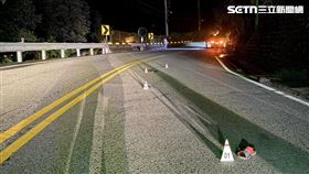 死亡,車禍,谷關,東勢,小貨車,行人,夫妻,吵架,台中（圖／翻攝畫面）