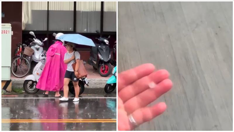 新／氣象局示警下冰雹！屏東人嗨：來真的