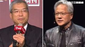 謝金河、黃仁勳（圖／資料照）