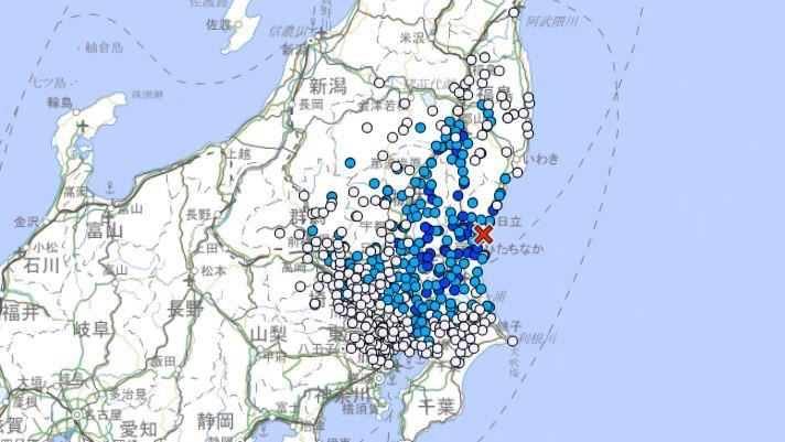 新／日本又震了！茨城縣北部規模4.4地震