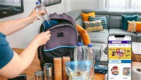 避難包、攜帶式大型行動電源等防災用品買氣攀升。（圖／Yahoo購物提供）