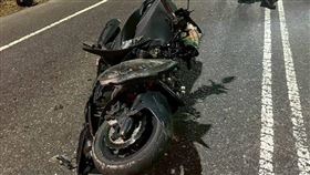 宜蘭,砂石車,違停,機車騎士,車斗,死亡。（圖／翻攝畫面）