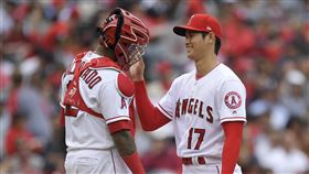 ▲大谷翔平取消前天使隊友馬多納多（Martin Maldonado）的IG帳號。（圖／美聯社／達志影像）