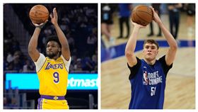 ▲狀元郎弗拉格（Cooper Flagg）在夏季聯盟首戰有望同場對決布朗尼（Bronny James）。（圖／美聯社／達志影像）