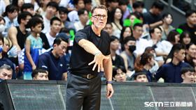 ▲TPBL總冠軍賽G6，全家海神總教練費雪。（圖／記者劉彥池攝影）