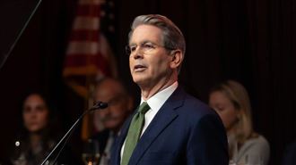 消息人士稱，美國財政部長貝森特力勸川普重視關稅戰的「終局」：與他國談判。（圖／翻攝自X@SecScottBessent）