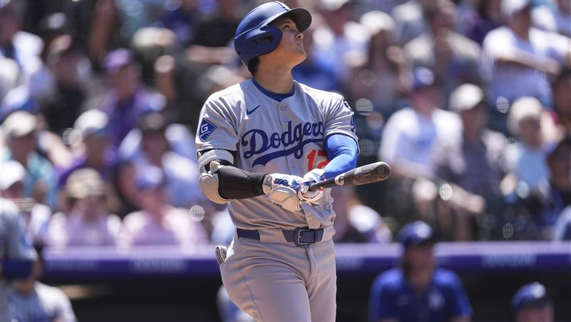 大谷首打席轟進噴泉 29轟超車賈吉排第2
