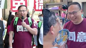 ▲王義川濱江市場挺罷免王鴻薇（組合圖／翻攝畫面）