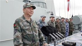 習近平南海大閱兵(圖/翻攝自軍報記者)