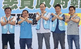 賴士葆舉辦反惡罷戰獨裁政策說明會（1