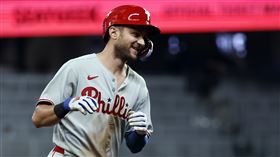 ▲透納（Trea Turner）28日差1支三壘安打就能完成完全打擊。（圖／美聯社／達志影像）