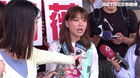 ▲罷免王鴻薇,顏若芳與罷團長春市場掃街。（圖／翻攝畫面）