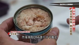 影／寵物罐頭鰹魚標鮪魚　成分還有保育鯊