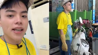 海產到漁市場打工。（圖／翻攝自海產臉書）