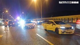 台74,台中,車禍,追撞,正妹,毒駕（圖／翻攝畫面）