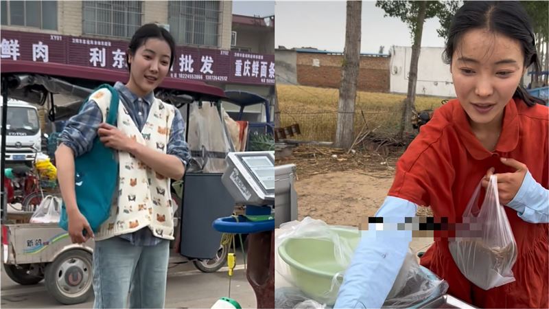 陸600萬粉賣菜西施　爆年收入百萬急否認