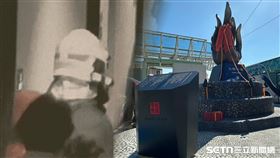 陳志帆「永保平安」紀念碑、喬友大樓紀念碑／記者張雅筑攝