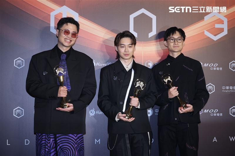 金曲36演奏類最佳作曲人獎林均憲、王育嘉、簡聿民（圖／記者鄭孟晃攝影）
