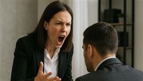 康姓女主管遭指控長期對同仁飆罵三字經，情緒失控時摔電話、公文，甚至曾當眾辱罵同仁為「豬頭」、「蠢豬」。（圖／示意圖：AI生成）