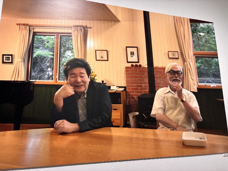 高(火田)勳(左)與宮崎駿(右)合作創立吉卜力工作室,兩人合作過多部作品