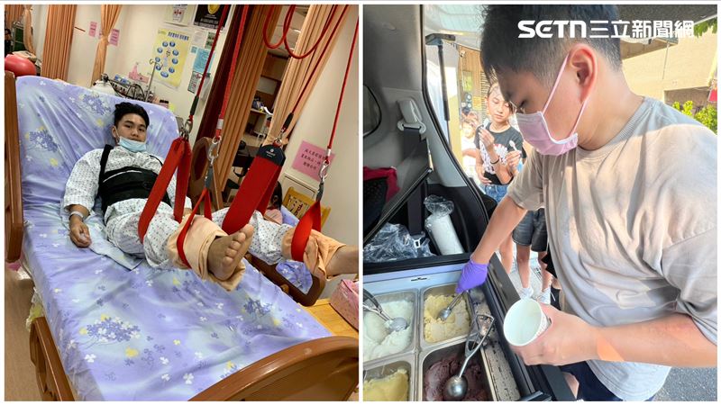 獨／癱瘓3寶爸失業半年　賣冰求一家溫飽