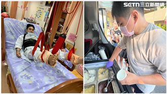 獨／癱瘓3寶爸失業半年　賣冰求一家溫飽