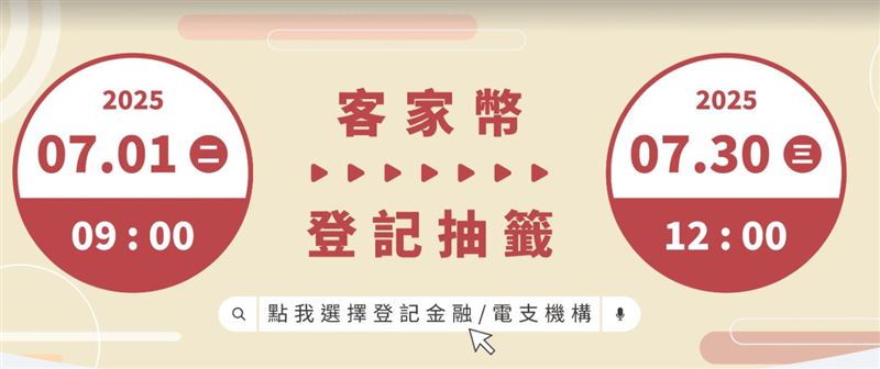 想領客家幣要把握時間登記。（圖／翻攝自客家委員會官網）