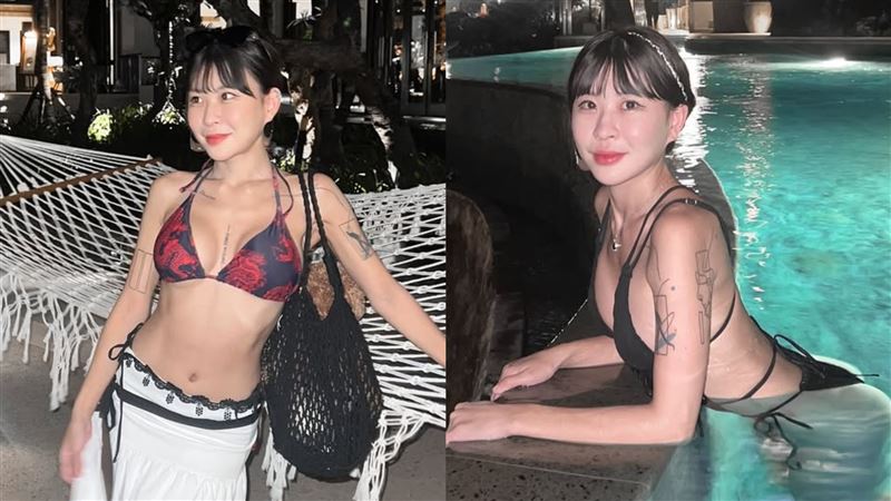 仙塔律師深V開到肚臍　比基尼炸豐滿半球