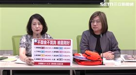 ▲民進黨團召開「不開會幹嘛延會 大翹班救罷免 大撒幣救罷免」記者會。（圖／翻攝畫面）