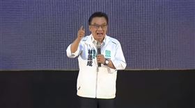▲林國成參加國民黨花蓮反罷免造勢力挺傅崐萁。（圖／翻攝畫面）