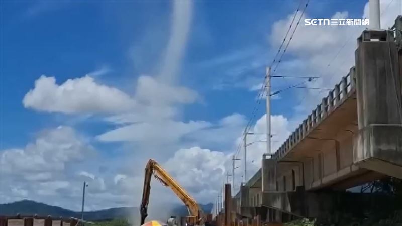 台東驚見塵捲風　盤旋10分鐘震撼畫面曝