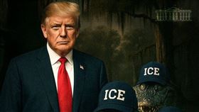 ▲川普讚許鱷魚惡魔島的建置將關押等待被驅逐出境的移民。（圖／翻攝自X平台 @thewhitehouse帳號）