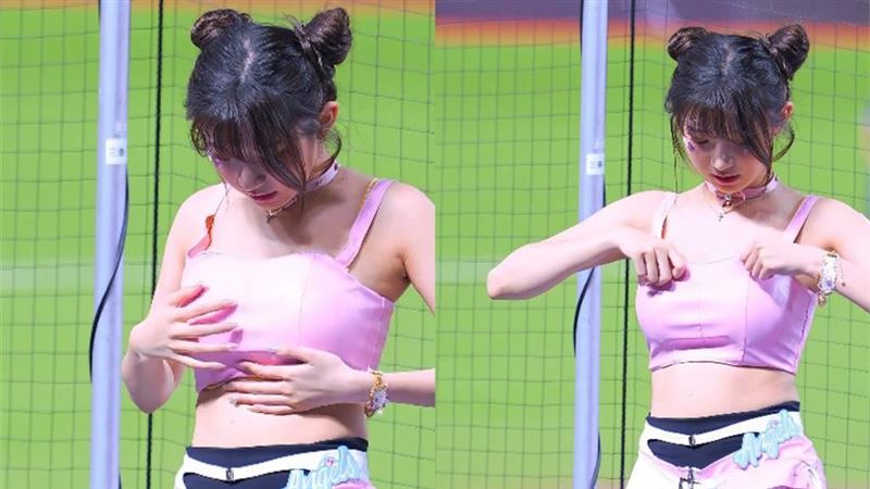 細肩帶衣太重下滑 李珠珢應援喬神秘亮點