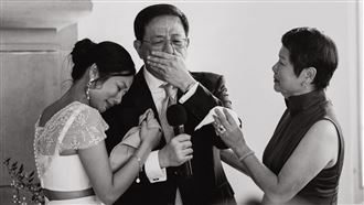 管爺哭爆!女兒結婚「1句話」感嘆運氣好