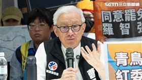 ▲「雙北串騎青鳥冬鹿&罷免是愛反共護台晚會」聯合記者會、曹興誠。（圖／記者楊士誼攝影）