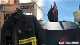 陳志帆「永保平安」紀念碑、喬友大樓紀念碑／記者張雅筑攝