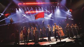 藝人王月、唐從聖、郎祖筠到國家戲劇院朝聖《悲慘世界》40周年紀念版音樂會。（圖／寬宏提供）