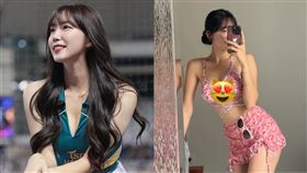 ▲安芝儇曬出比基尼照，吸引3.4萬人按讚。（圖／翻攝自IG @wlgus2qh）