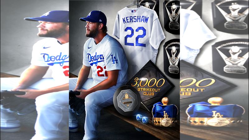 柯蕭（Clayton Kershaw）3日完成生涯3000K。（圖／翻攝自MLB X）