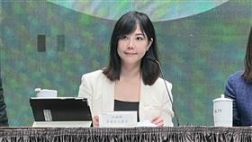 ▲行政院發言人李慧芝主持院會後記者會。（圖／記者劉秀敏攝影）