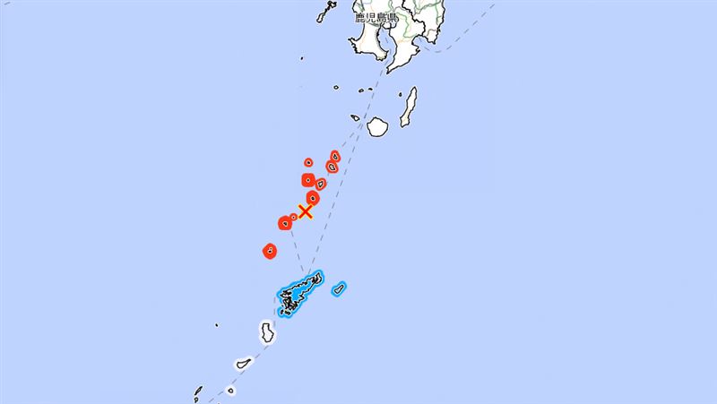 新／鹿兒島外海規模4.5地震　最大震度4