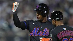 ▲林多（Francisco Lindor）敲出本季第17轟。（圖／美聯社／達志影像）