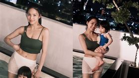 熊熊曬出泳裝照。（圖／翻攝自臉書）