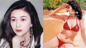 關之琳,比基尼,上圍,大肚腩,劉德華,陳泰銘（圖／翻攝自微博、小紅書）