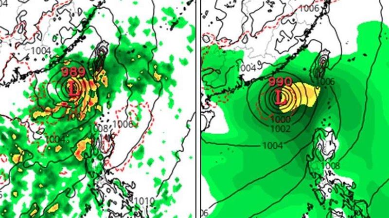 丹娜絲恐生成北上侵台　這2天風雨最大