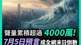 聲量累積超過4000萬！7月5日預言成全網末日倒數（圖／時局）