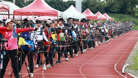 ▲260多位台灣新生代射箭選手經過兩天高溫和暴雨中完成比賽。（圖／射箭協會提供） 