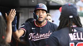 ▲國民新秀伍德（James Wood）生涯首次單場5支5。（圖／路透社／達志影像）