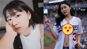 AV女優,魏喬安,台大人類學,美國,大聯盟,洛杉磯道奇隊,球衣,內衣,美胸(圖/魏喬安臉書)

